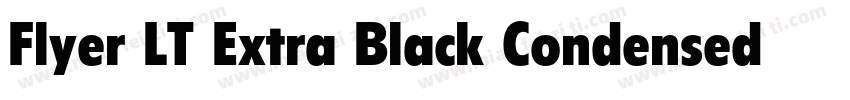 Flyer LT Extra Black Condensed字体转换